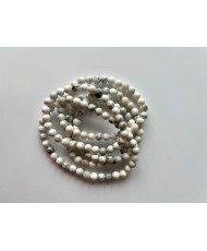 Image de bracelet en howlite blanche naturelle