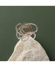 Image de bracelet en quartz rose naturel