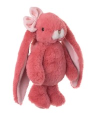 doudou lapin rose tulipe bukowski tout doux pour bébé, nouveau-né, enfants