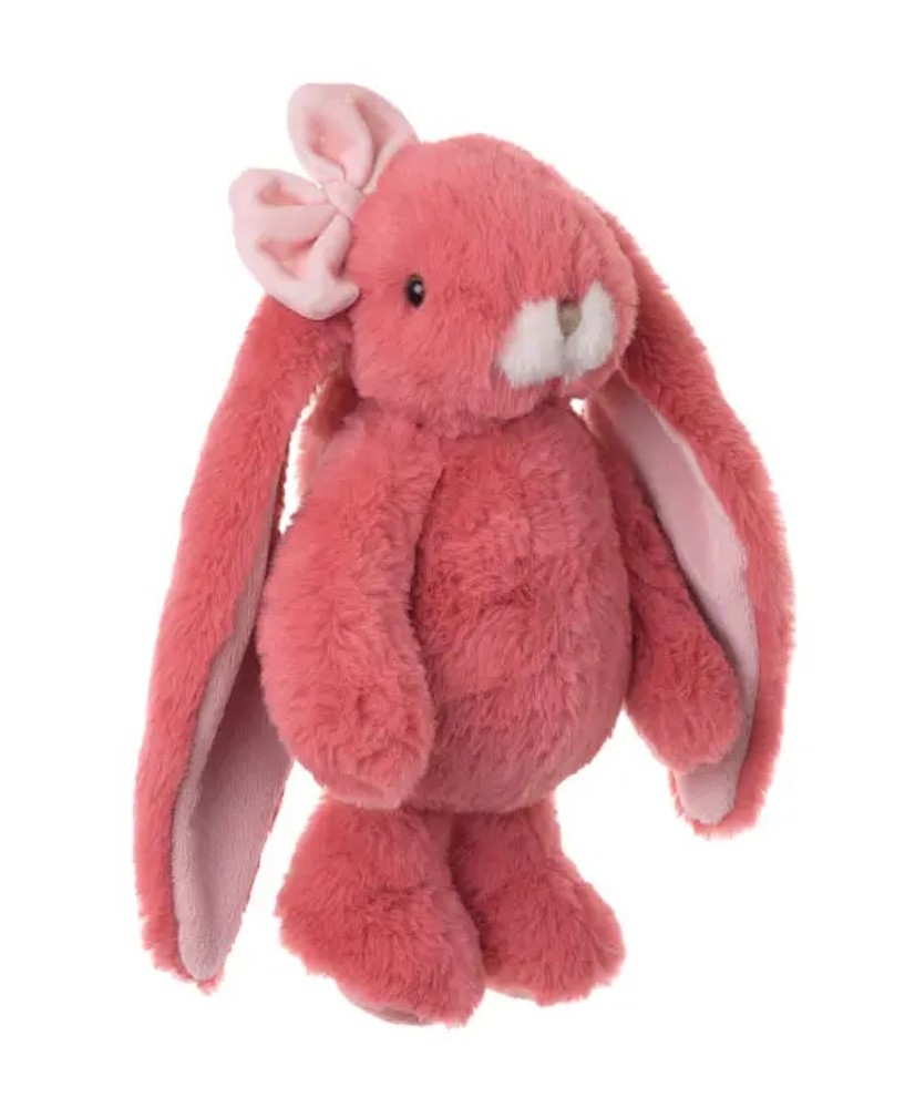 doudou lapin rose tulipe bukowski tout doux pour bébé, nouveau-né, enfants