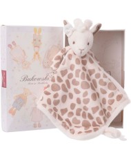 Doudou Plat Girafe "Lucy" 30 cm - Marque Bukowski