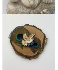 Broche Colombe Blanche