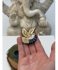 Broche Colombe Blanche