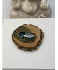 broche sardine fait main