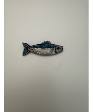 broche sardine fait main