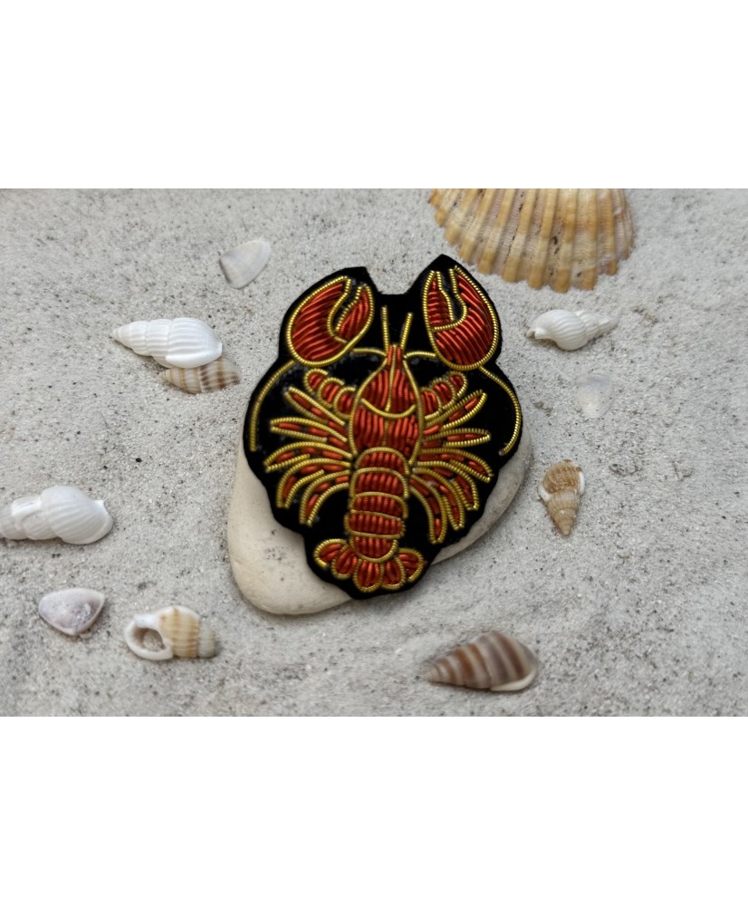 Broche Homard Rouge