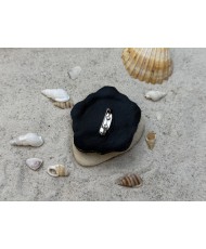 Broche fait main bouée marine