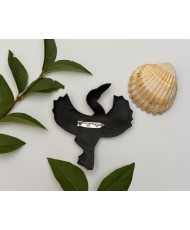 broche grue japonaise
