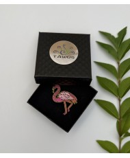Broche Flamant Rose