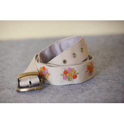 image Ceinture brodée fleurs